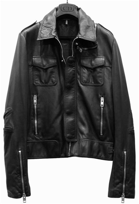 dior leather jacket 2019|Dior leather jacket men.